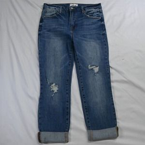 Tricot‎ 15 / 32 Boyfriend Medium Destroyed Stretch Denim Jeans